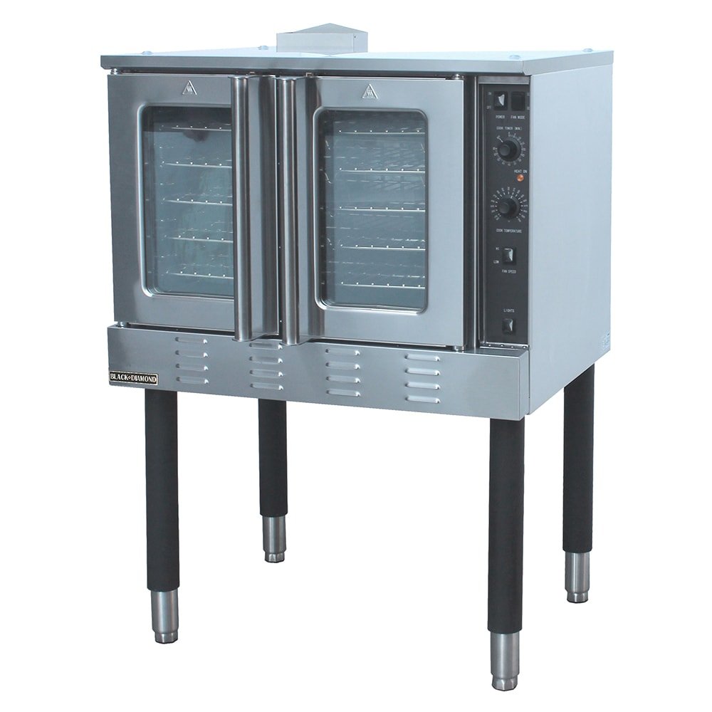 Black Diamond Bdcof-54 Single Full Size Natural Gas Convection Oven 