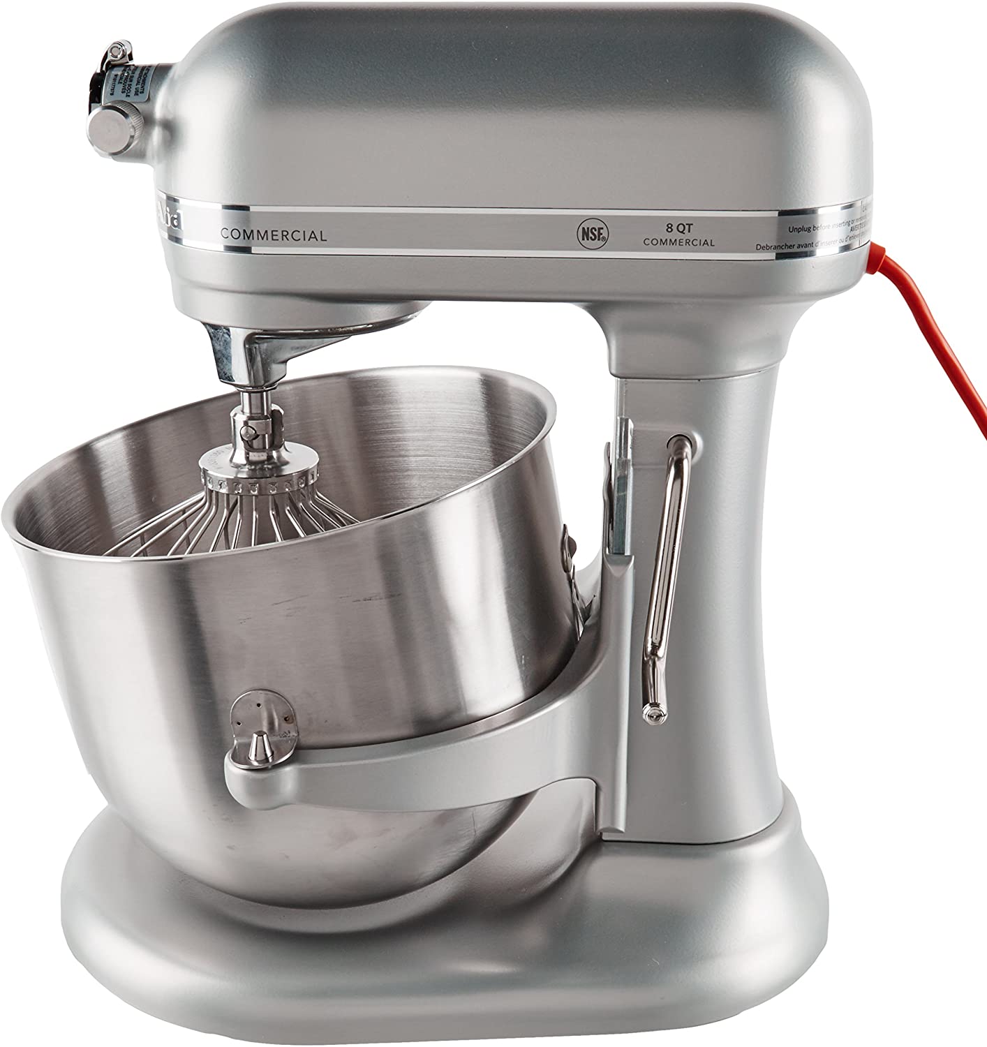 KitchenAid Commercial Series 8-Qt Bowl Lift Stand Mixer Nickel Pearl (KSM8990NP) - Plant Based Pros