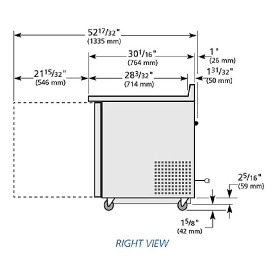 True TWT-48-ADA-HC 48