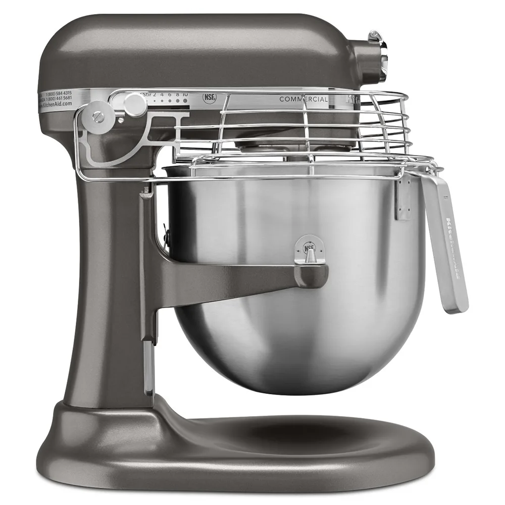 KitchenAid 7 Quart Bowl-Lift Stand Mixer in White and Stainless