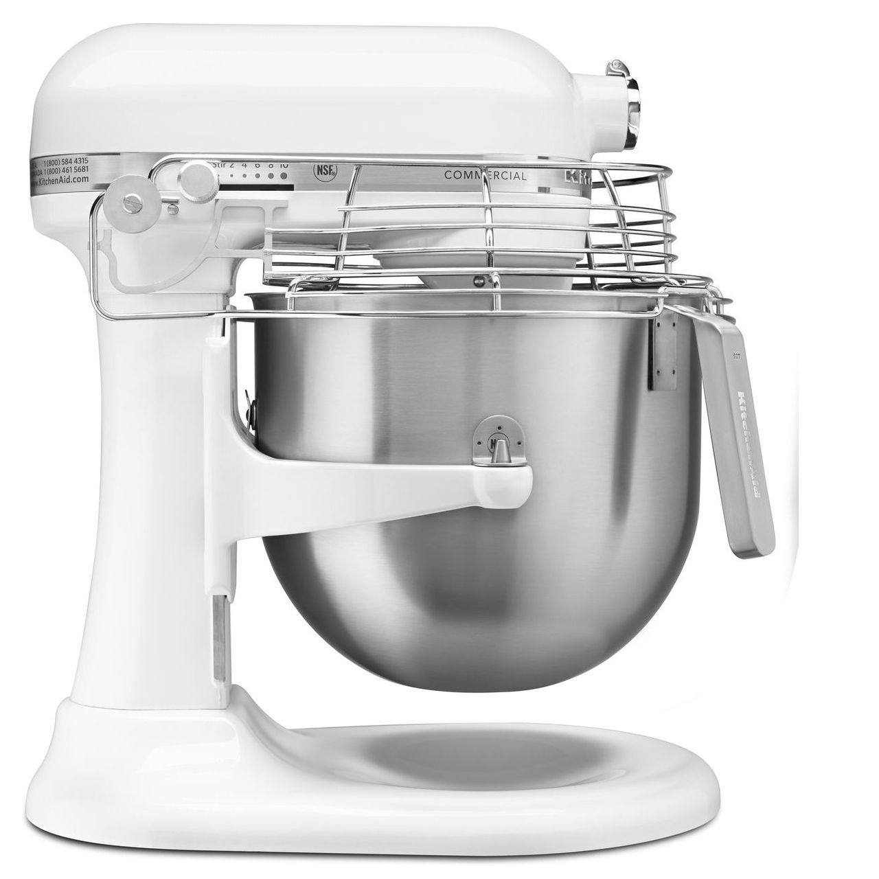 KitchenAid Commercial Series 8 Quart Bowl-Lift Stand Mixer with Stainless  Steel Bowl Guard (KSMC895 Series) - Plant Based Pros