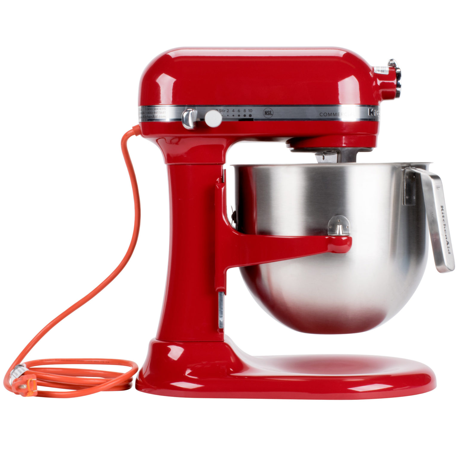 KitchenAid Commercial Series Qt Bowl Lift Stand Mixer Empire Red KSM ER Plant Based Pros