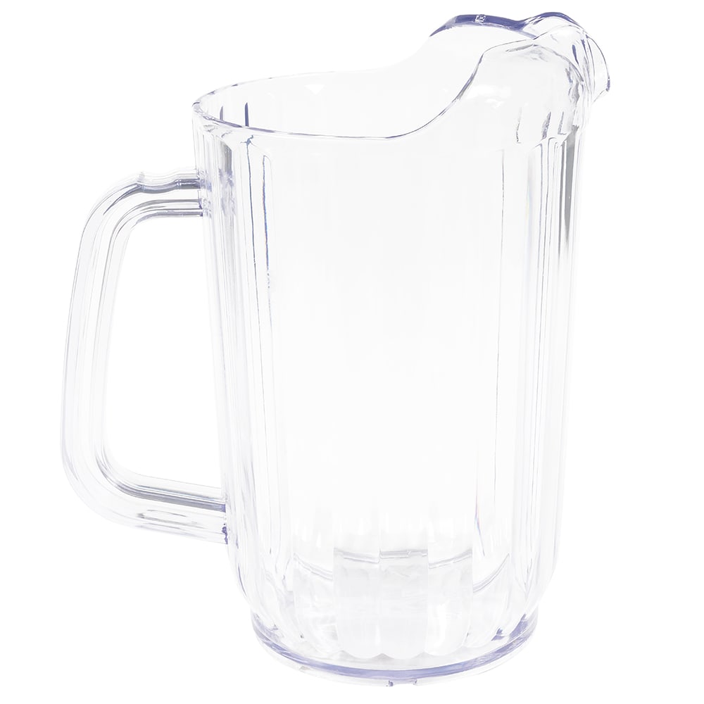 Winco Polycarbonate Clear Water Pitcher, 32 Ounce - 1 each
