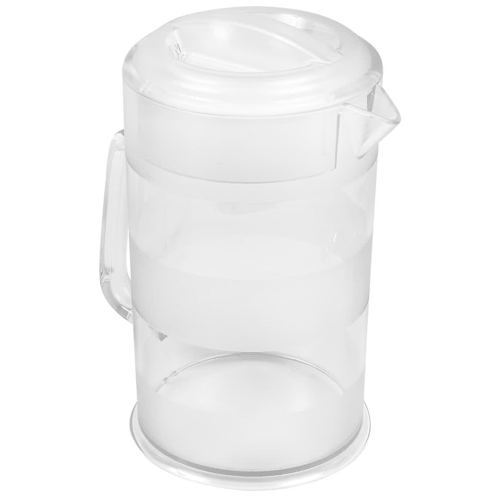 Pitcher With Lid, 64 Ounce, Clear